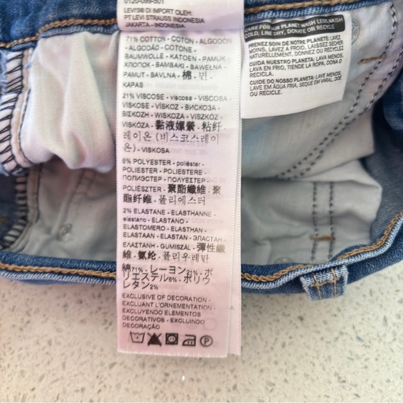 Levi's High Rise Jean Shorts Size 31 Stretch Denim Distressed Bootie
Beachy - Picture 6 of 12